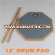 12" Rubber Practice Drum Pad