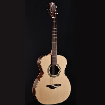 Hangkey 40 inch OM 6 string Natural Acoustic Guitar with Spruce plywood top